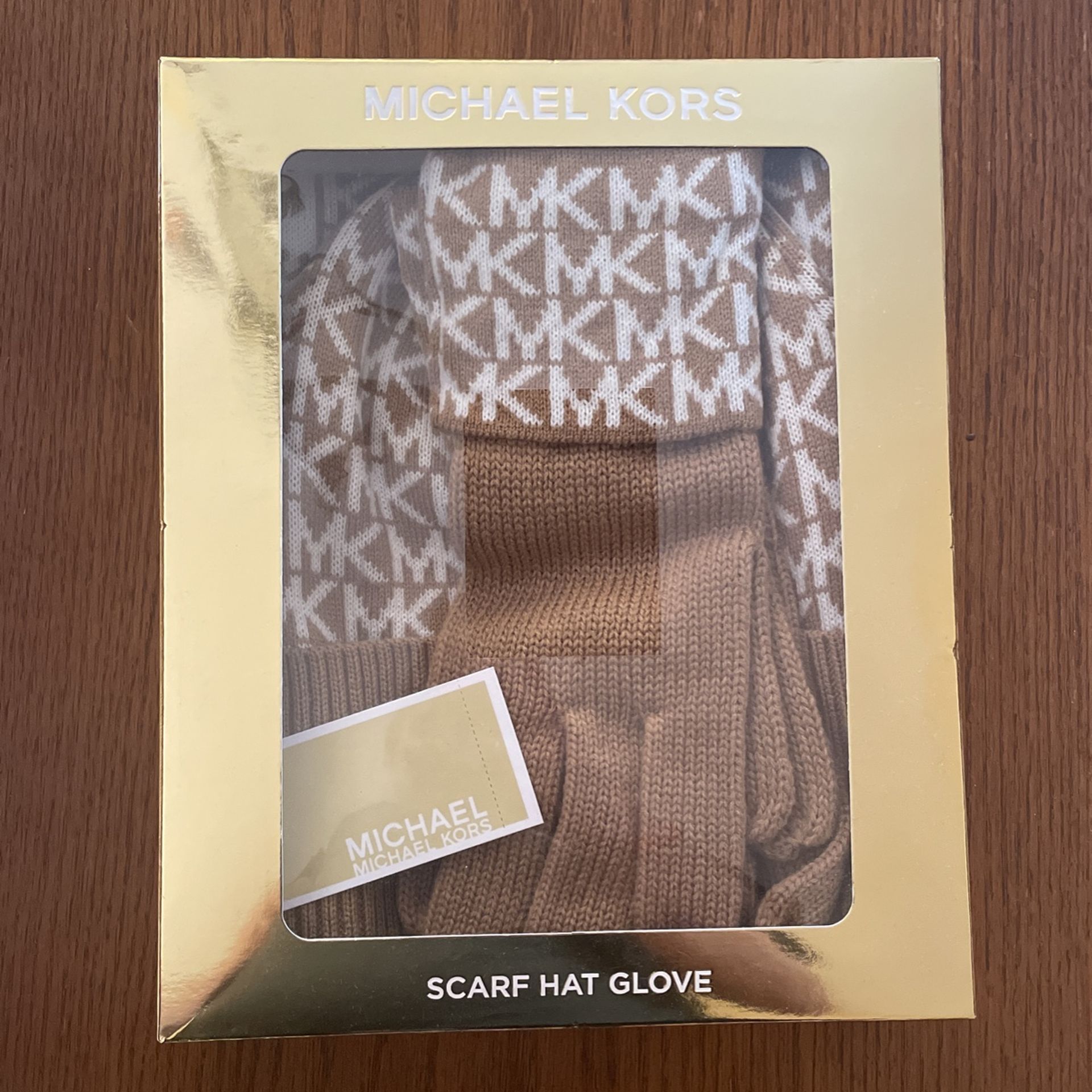 Winter Gloves Hat Scarf Combo Michael Kors