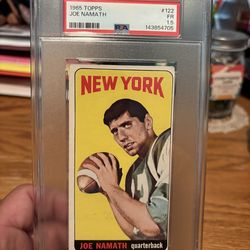1965 Topps Joe Namath Rookie PSA 1.5