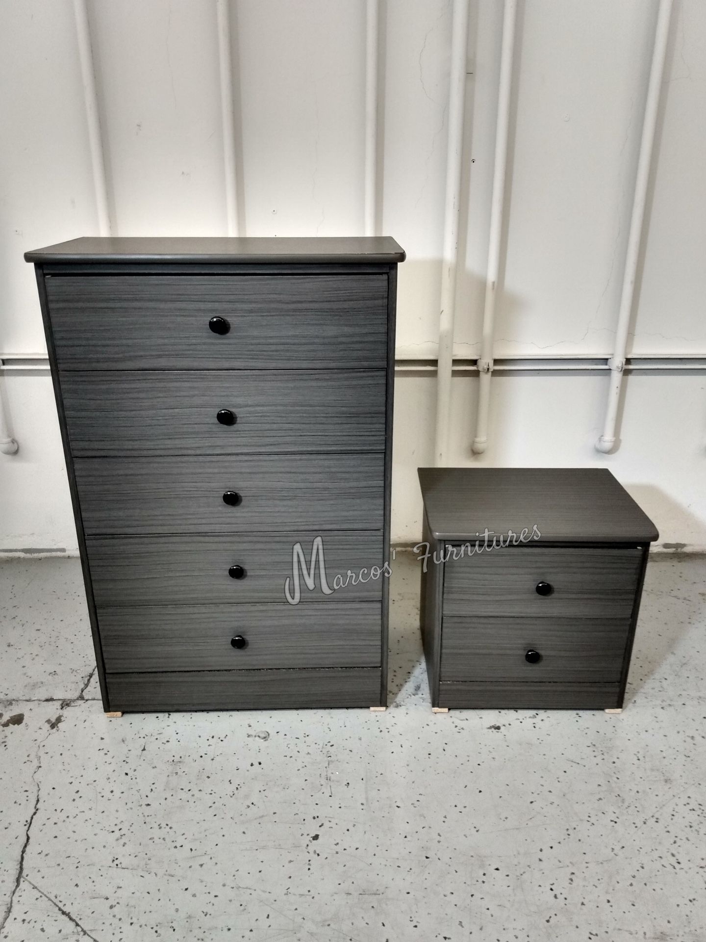 Gray Matte Bedroom Dresser Set!