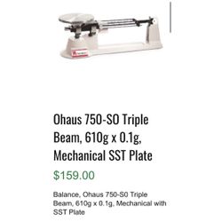 Ohaus Triple Beam Scale 750-SO