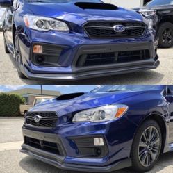 For 2015-2021 Subaru WRX STi CS Style1 pcs polyurethane Front Bumper Lip Splitter