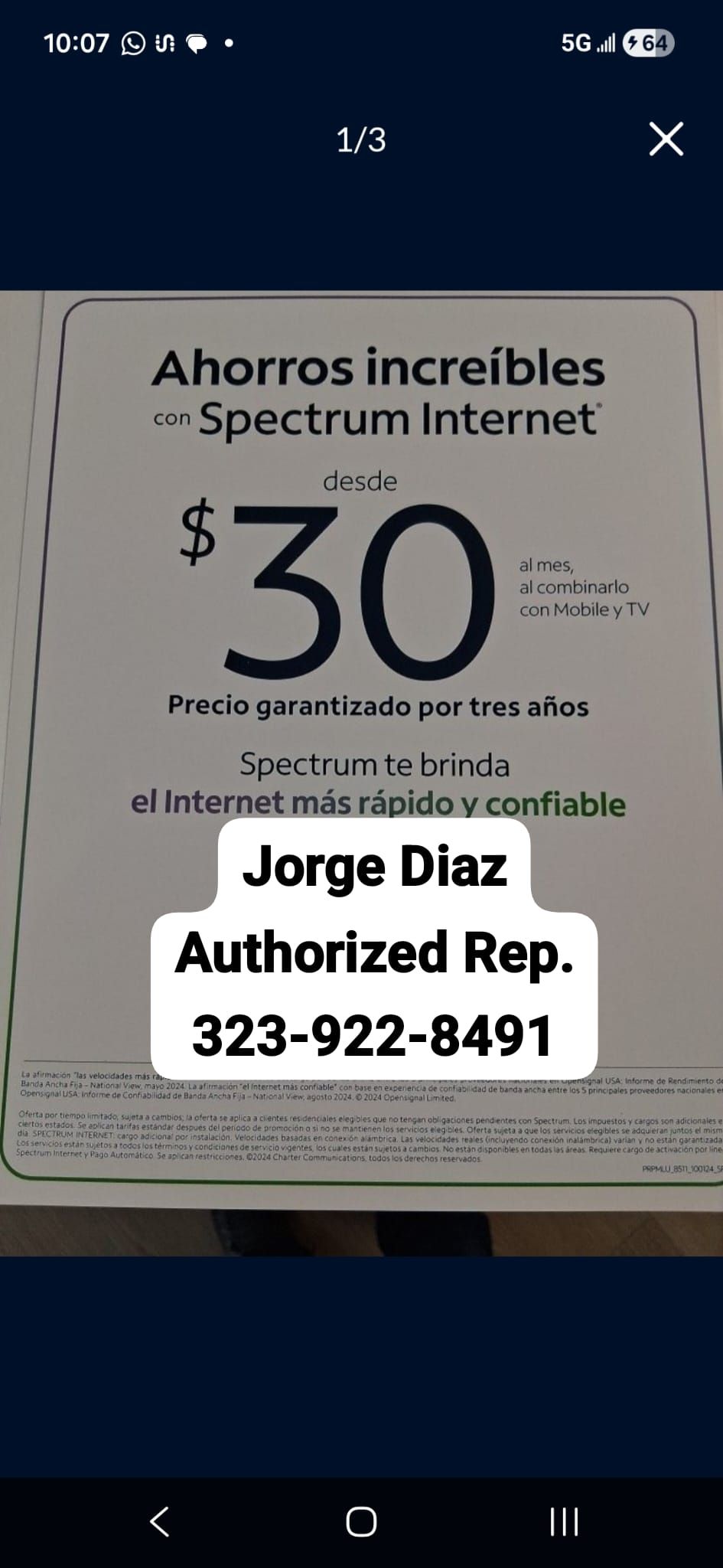 Hi Speed internet