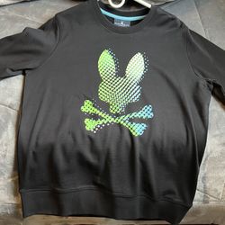 Psycho Bunny Black Graphic Sweatshirt