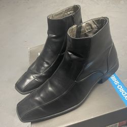 STEVE MADDEN LEATHER BOOT SHOES SIZE 10.5