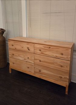 Ikea  Tarva 6 Drawer Pine Wood Dresser