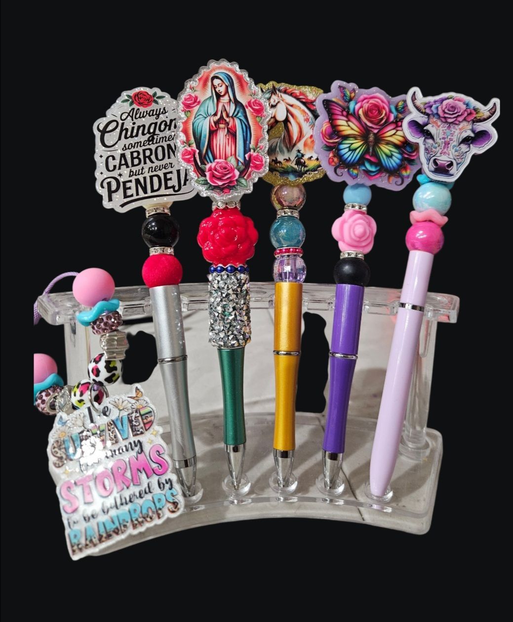 Beaded pens