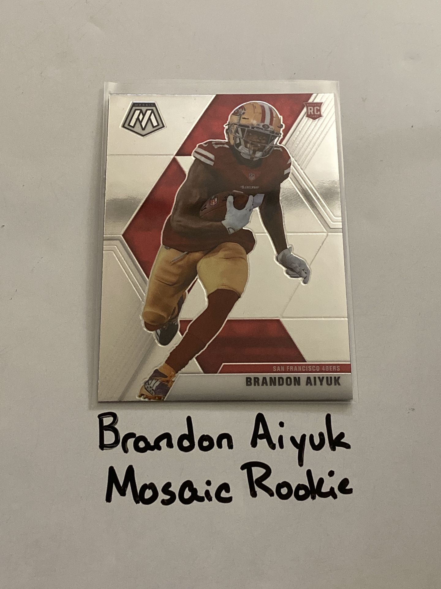 Brandon Aiyuk San Francisco 49ers All-Pro WR Mosaic Rookie Card.
