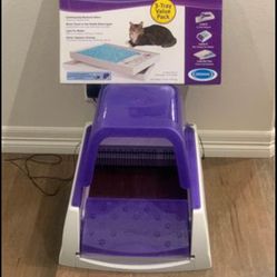 PetSafe ScoopFree Automatic Self-Cleaning Litter Box INCLUDES Blue Crystal Tray