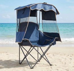 Camping Chair with Canopy, Canopy Chair with 3-Sided UPF 50+ Shade