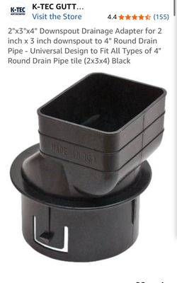 2x3 to 4” drainage adapter  - free