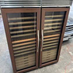 Viking 288 Bottle Wine Fridge Set. 6 Temp Zones!!! 