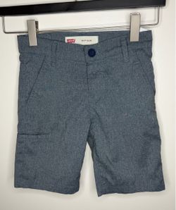 Levi’s 511 Slim Boys Shorts Size 8 Reg Gray Blue Chino Flat Front