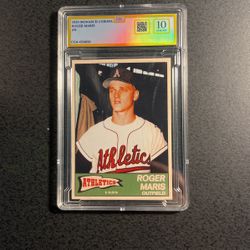 Roger Maris, Athletics ‘59 Season Card -Grade 10