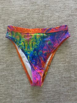 Psychedelic Print Bikini Bottom