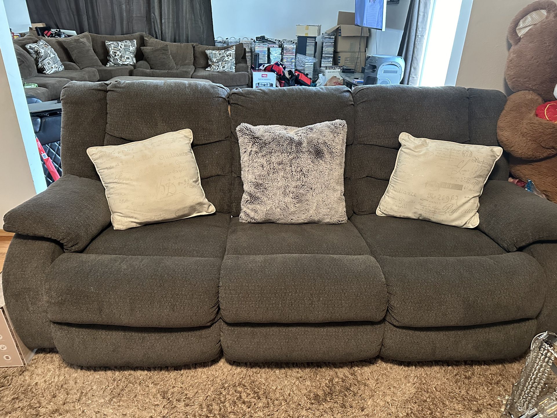 Sofa And Love Seat; Recliner 