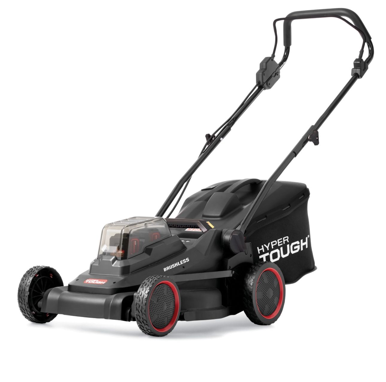 Hyper Tough 20-inch 125cc Gas Push Mower with Briggs & Stratton Engine (Assembled Height 39" Weight 44.5 pounds)