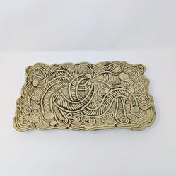 Vintage Hand-Made Studio Art Serving/Display Tray