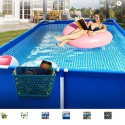 Multifunctional Hanging Poolside Storage Basket (42)