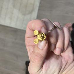 Mickey Mouse Gold Played Pin And Mickey Mouse Golf Pin
