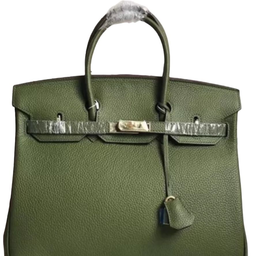 Hermes Birkin NWT Army Green Leather Satchel for Sale in North