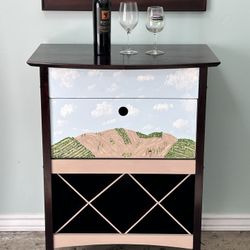 Tuscan Wine Bar Cabinet