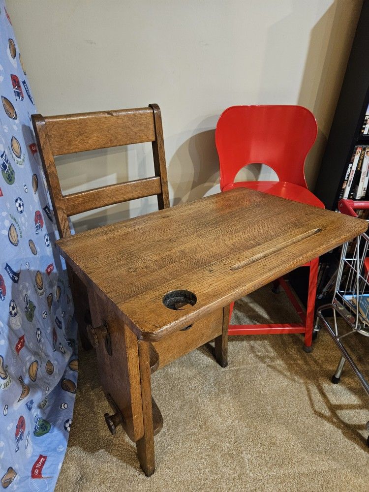 Antique School Desk