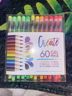 60 Piece Gel Pen Set
