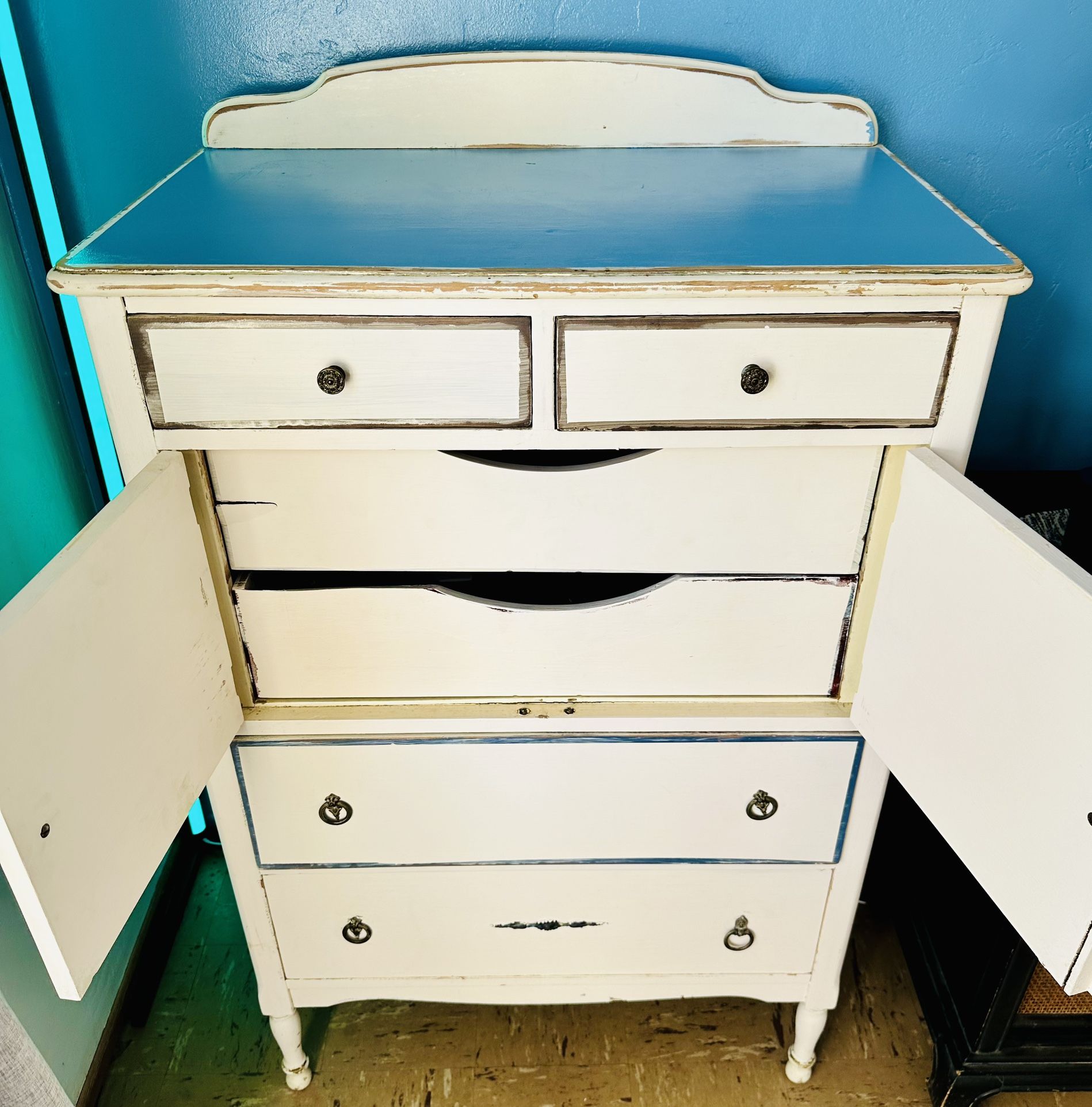 Beautifully Refinished Shabby Chic Antique Dresser