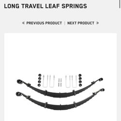 Dirt King Long Travel Leaf Springs Deaver