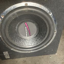 2 12 Inch Subwoofers With Box And Amp. 