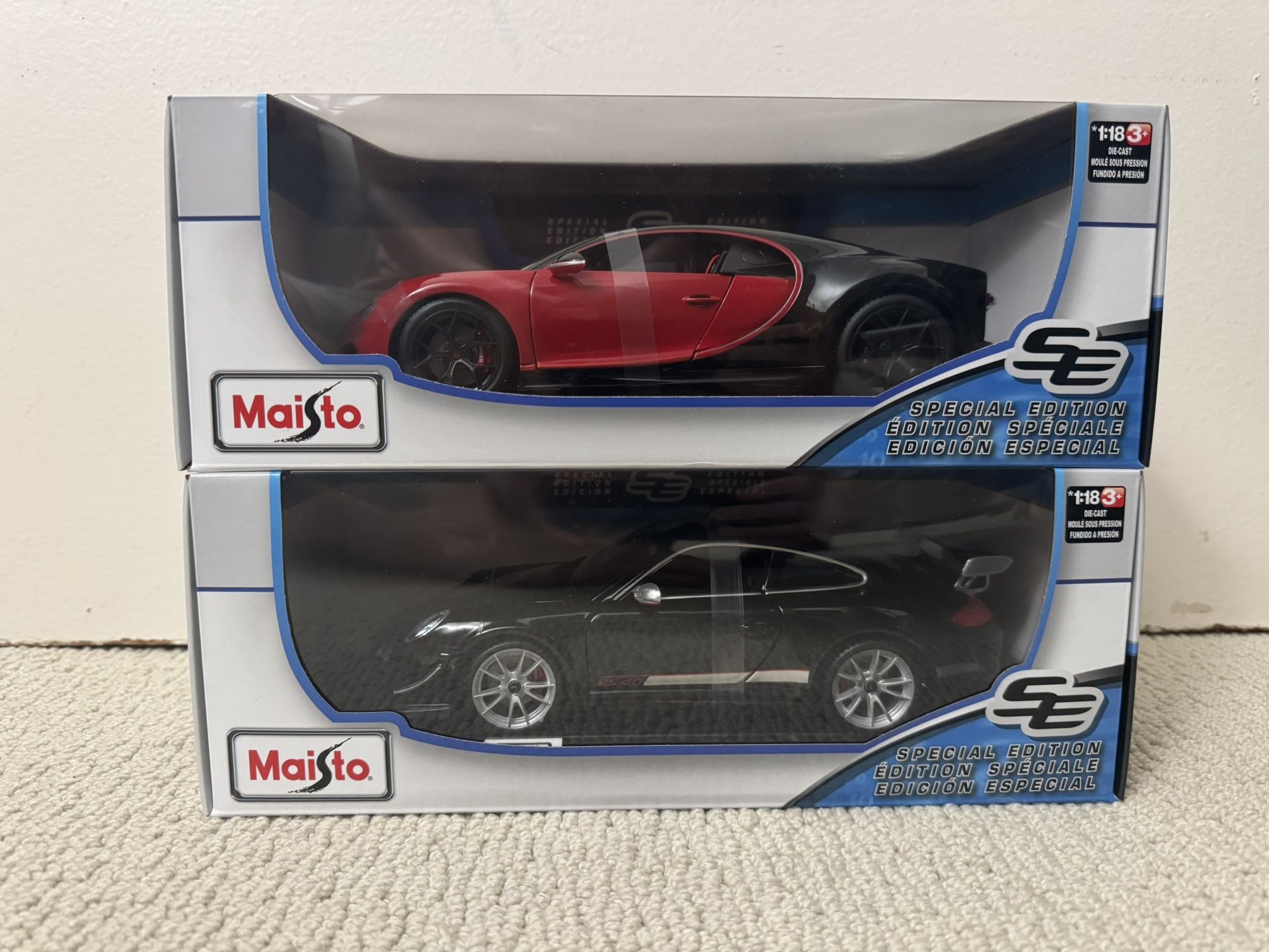 Bugatti And Porsche 1:18 Scale 