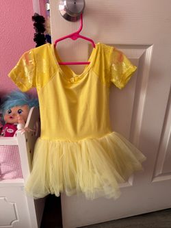 Girls Yellow Ballet Tutu Dress 5T