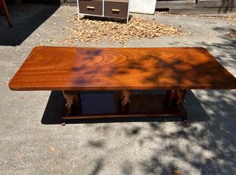 🌿 Unique Solid Wood Elephant Coffee Table 🌿
