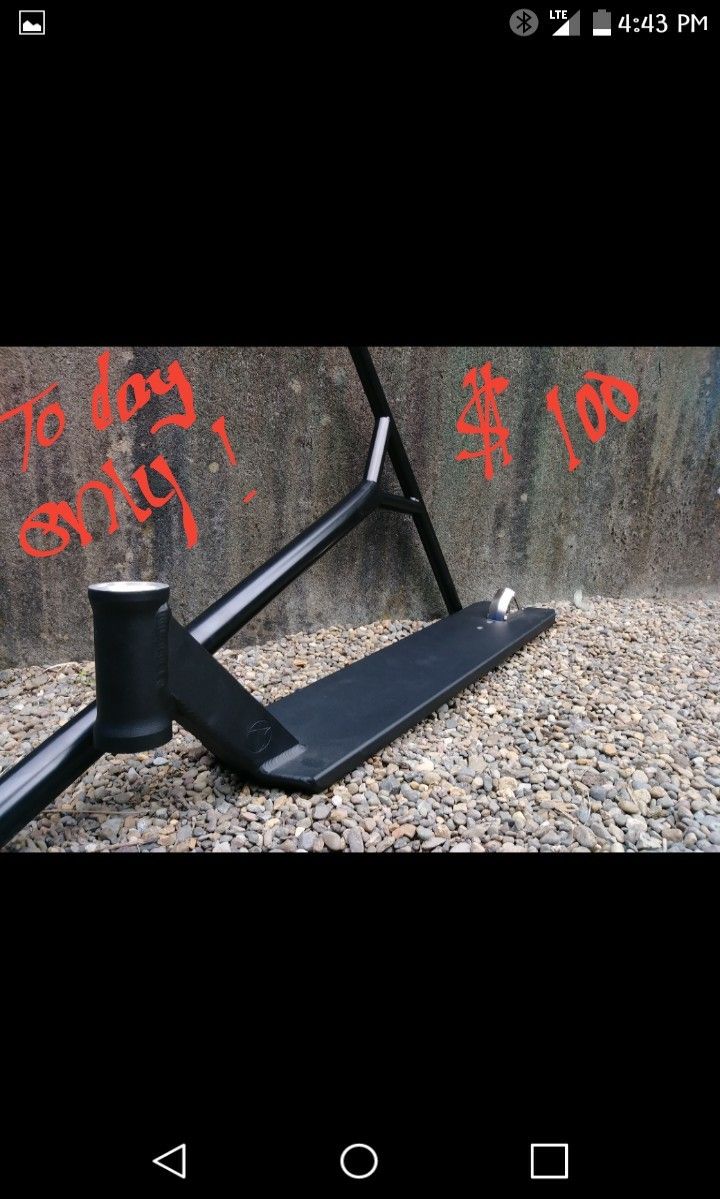 TSI paramount v3 scooter deck, tv bars and cheddy fender