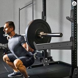 Safety Spotter Arms and J-Hooks for 3" x 3" Power Racks - Heavy Duty Barbell Holders