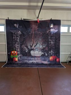 Halloween XL 10x10 Graveyard backdrop