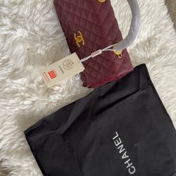 Burgundy bag