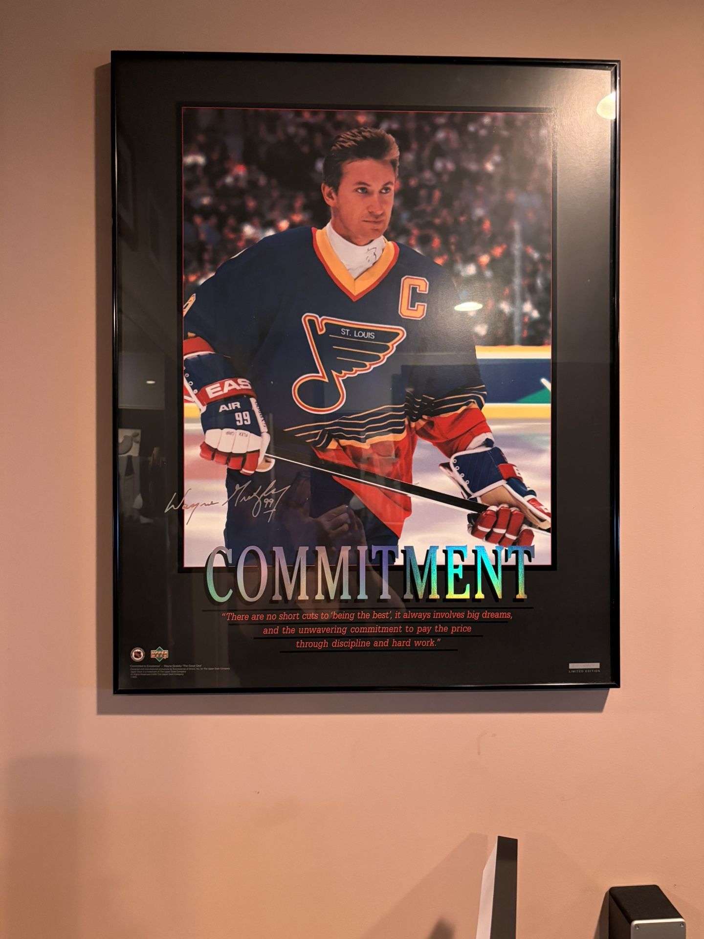 Successories Gretzky signed Poster MINT St. Louis Blues ULTRA RARE