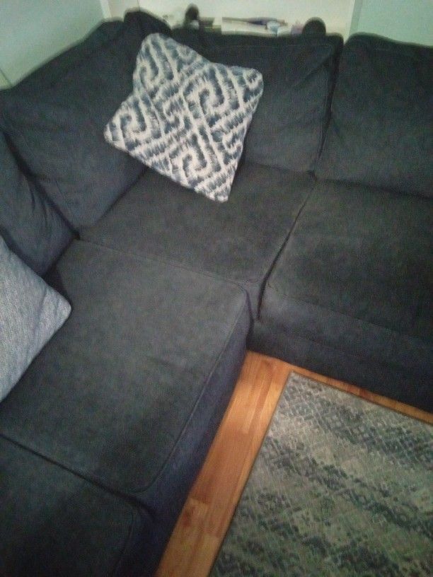 Broyhill Navy Blue Couch