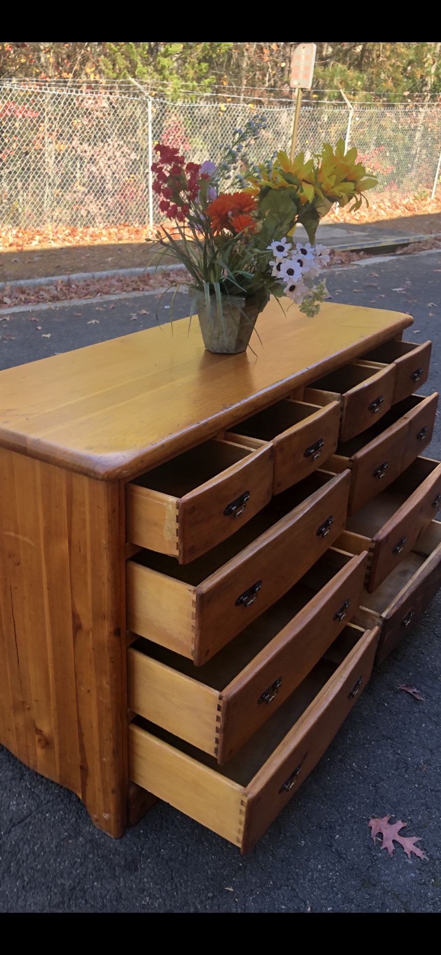 Real Wood Long Dresser With Big Drawers. Drawers Sliding Smoothly. Delivery Available. Se Habla Español