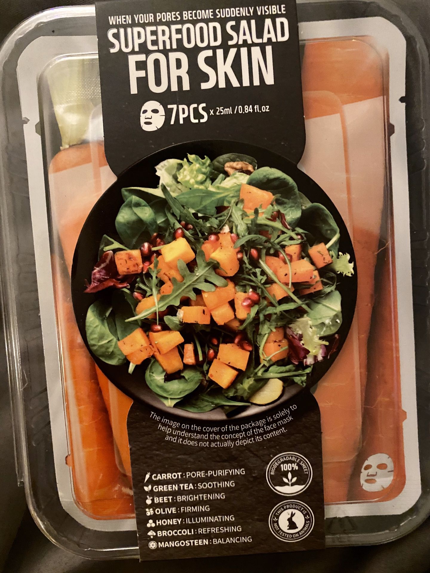 Super salad For Skin 7 Piece Face Mask Set