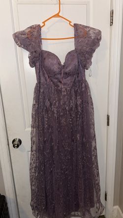 Purple party dress
