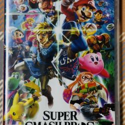Super Smash Bros Ultimate Mario Nintendo Switch Game Tested/Works Fast Shipping!
