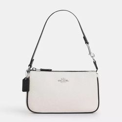 Nolita 19 - Shoulder/clutch/wristlet bag silver/chalk black. Brand new with tag.