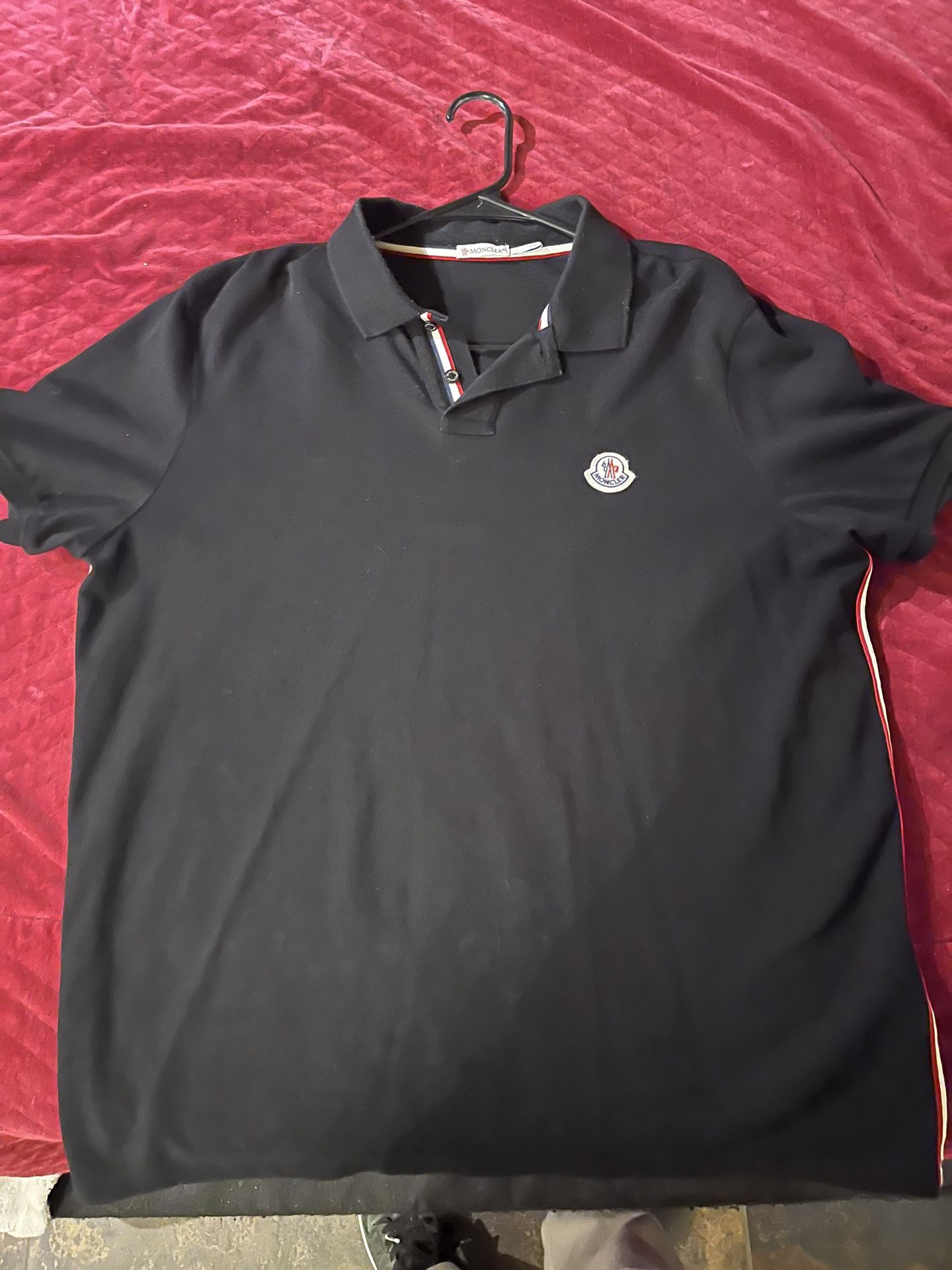 Black Moncler Polo Shirt