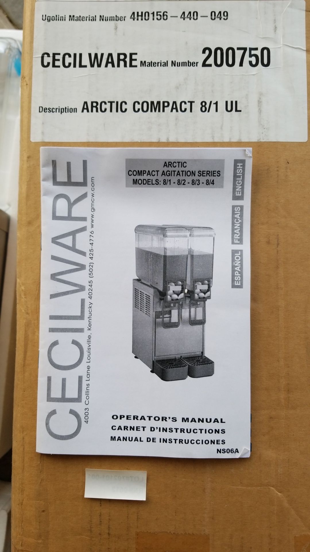 Cecilware Arctic Compact 8/1 Frigo Drink