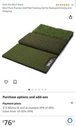 SKLZ GOLF PRACTICE TURF Tee To Green Mat
