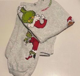 LIKE NEW XL DR. SEUSS THE GRINCH SWEATS AND CREWNECK