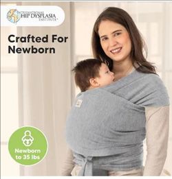 KeaBabies Baby Wrap Carrier, All in 1 Original Baby Carrier (Classic Gray)
Newborn