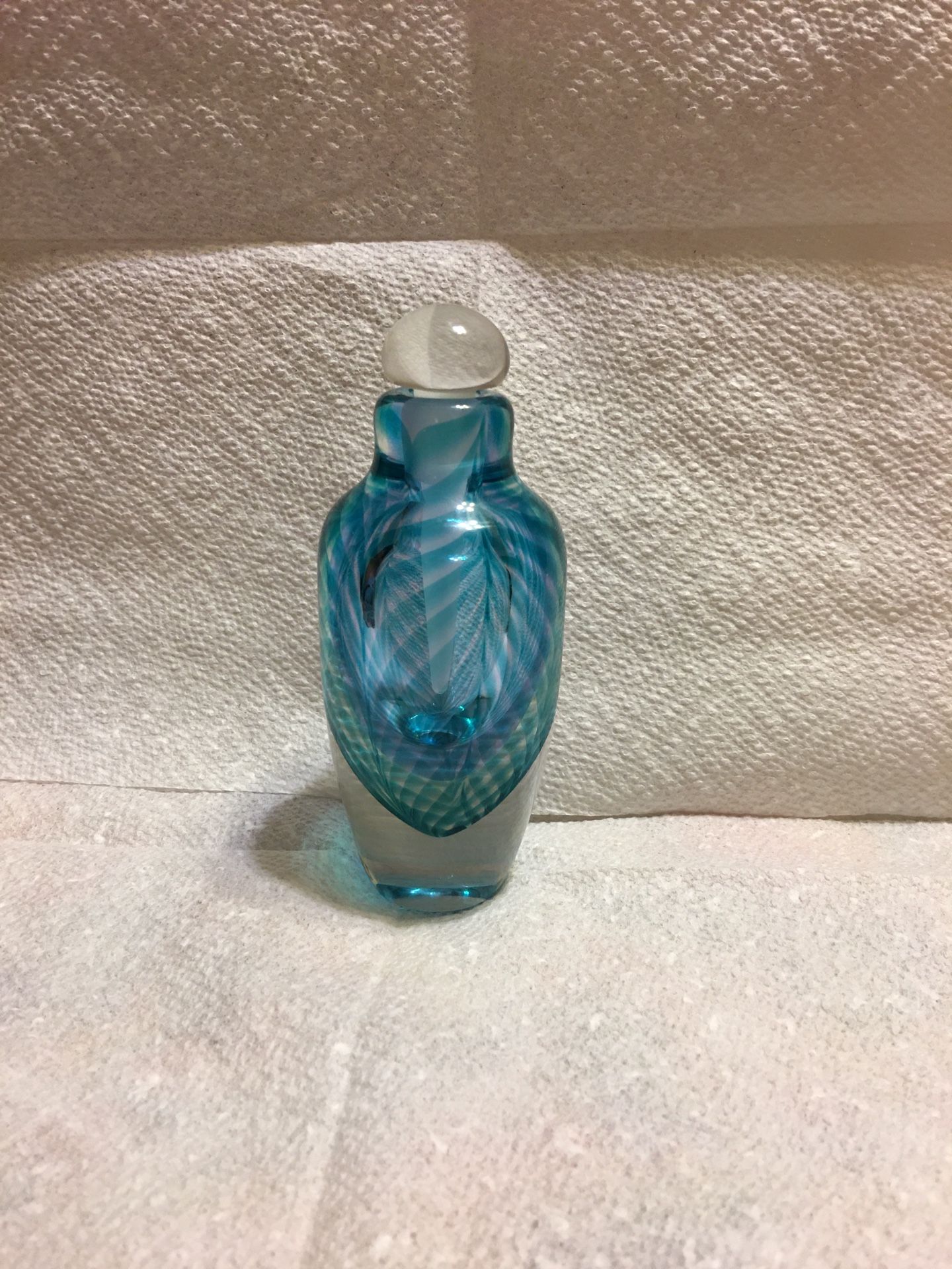 Signed Bettina Foothorap handblown Perfume Bottle